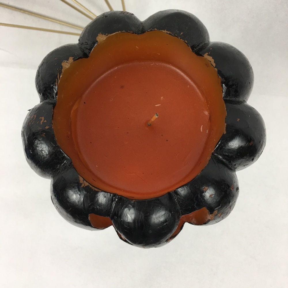 Scary Pumpkin Head Jack O'Lantern Ghost Candle - Picture 2 of 5